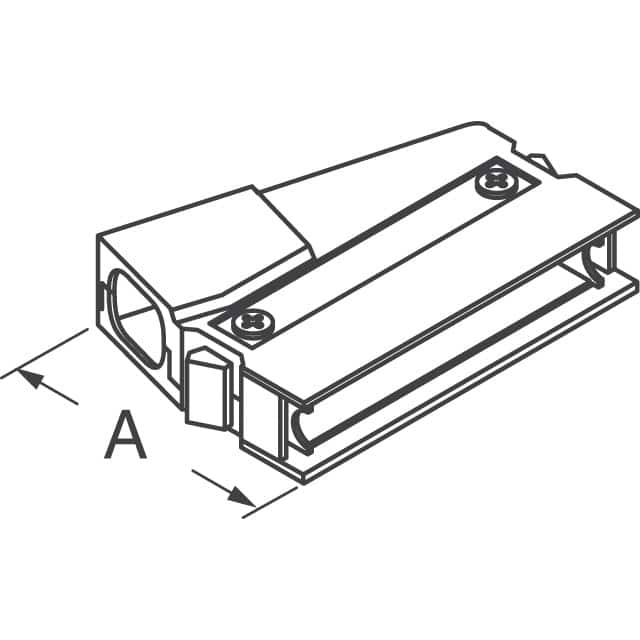 749202-2 TE Connectivity AMP Connectors  Capots de connecteurs D-Sub en forme de D